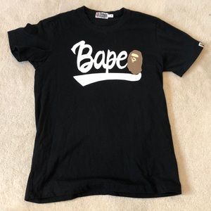 Bape black men’s tee! Plain back